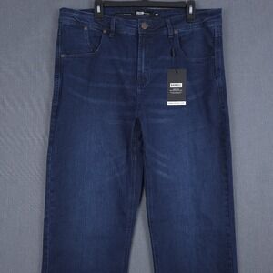 Barbell Apparel Jeans Mens 38 (Fits 38x34) Blue Medium Relaxed Athletic Fit 2.0